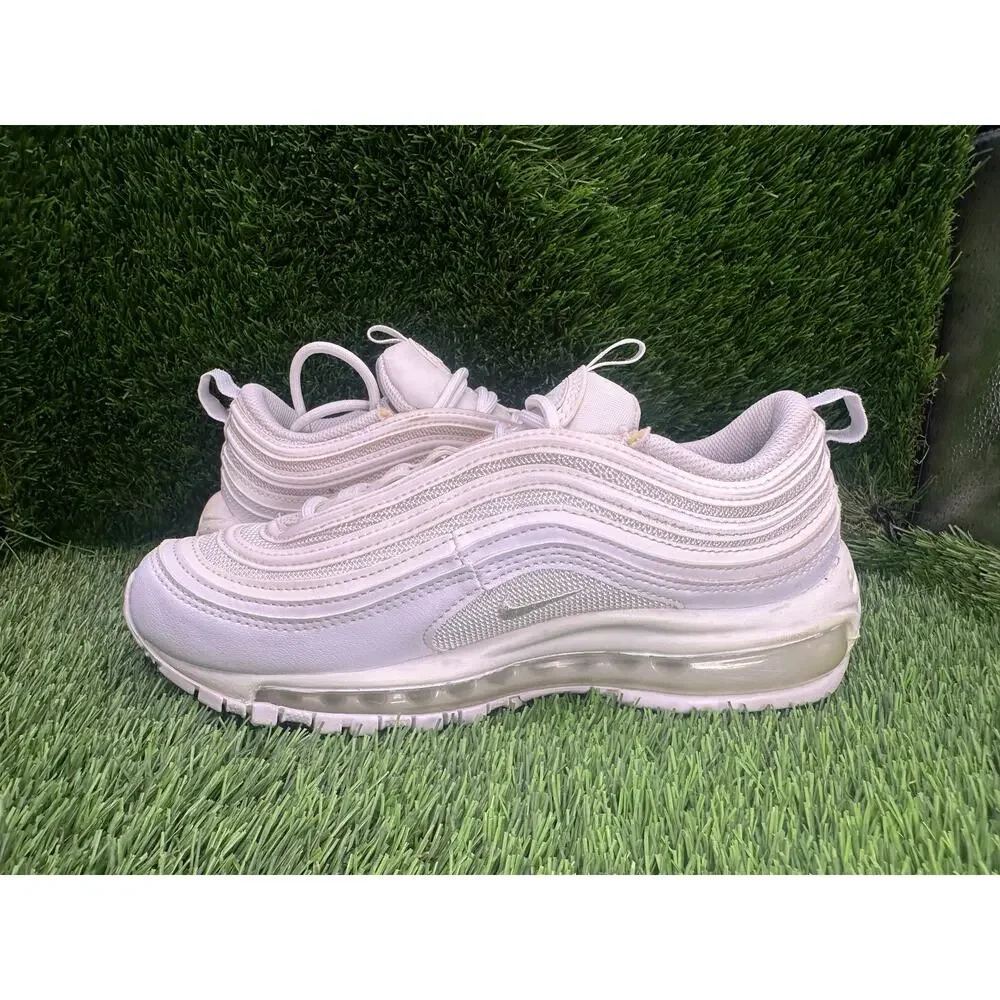 Nike Air Max 97 DH8016-100 Athletic Sneaker Women's 6.5 White Synthetic Jogging